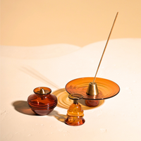 Muun Gift Box - Kalash Oil Lamp + Glass Incense Holder + Short Bell