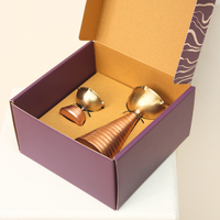 Muun Brass Diya Pair Gift Set - Tall & Short Diyas