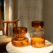 Haze Brown Glass Vase