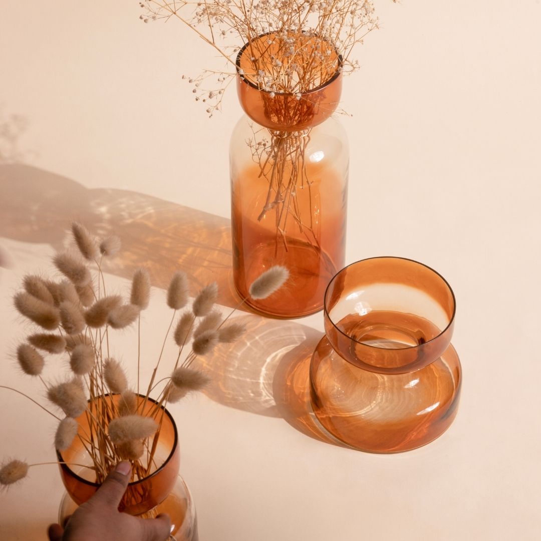 Tinted Glass Vases