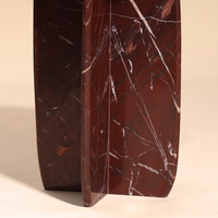 Raio Marble Table - Rosso