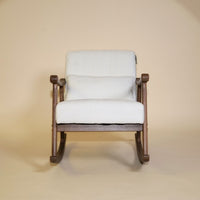Astra Bouclé Rocking Chair - White