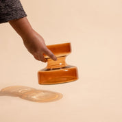 Haze Brown Glass Vase