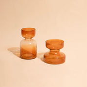 Haze Brown Glass Vase