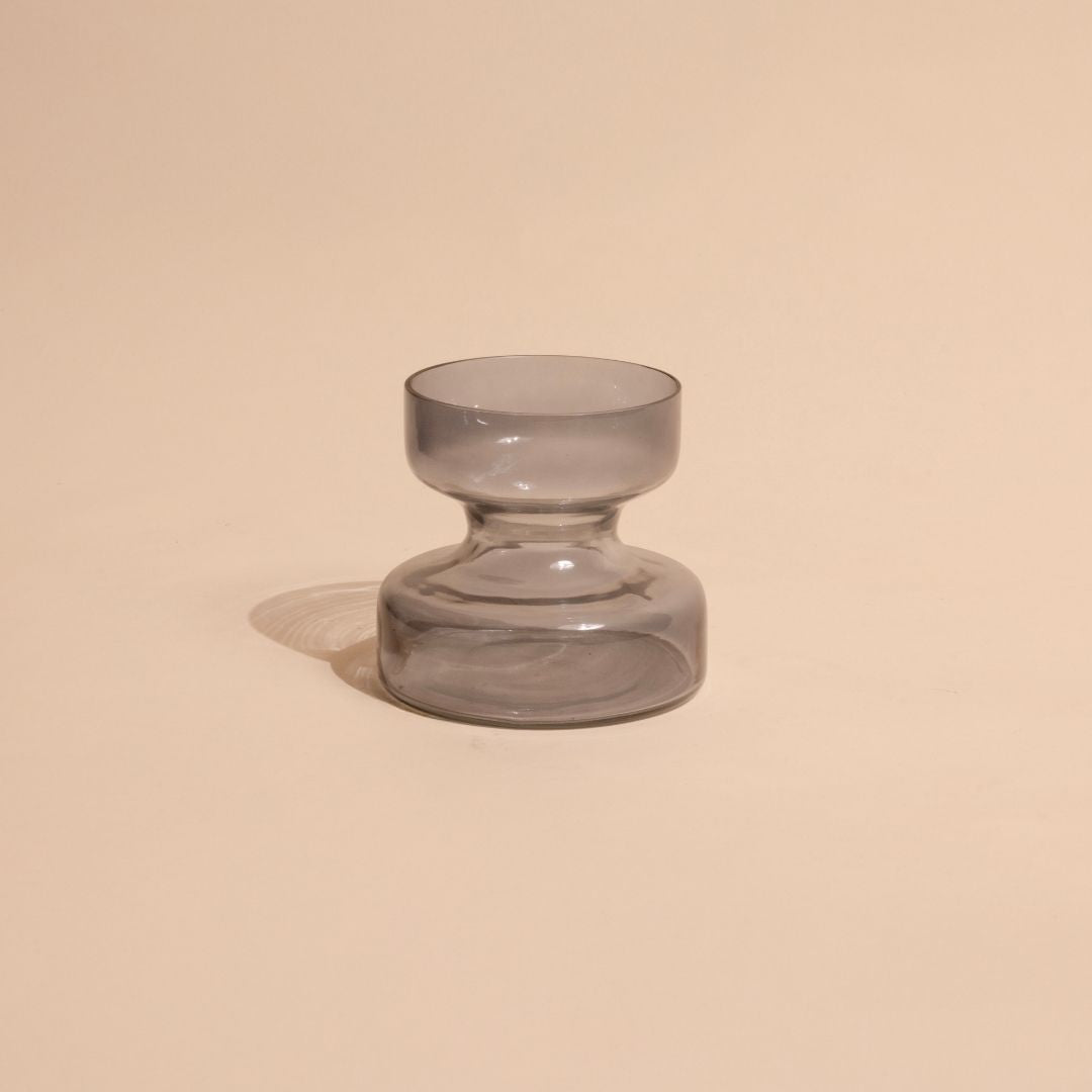 Slate Grey Glass Vase