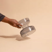 Slate Grey Glass Vase