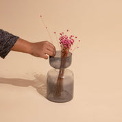 Slate Grey Glass Vase