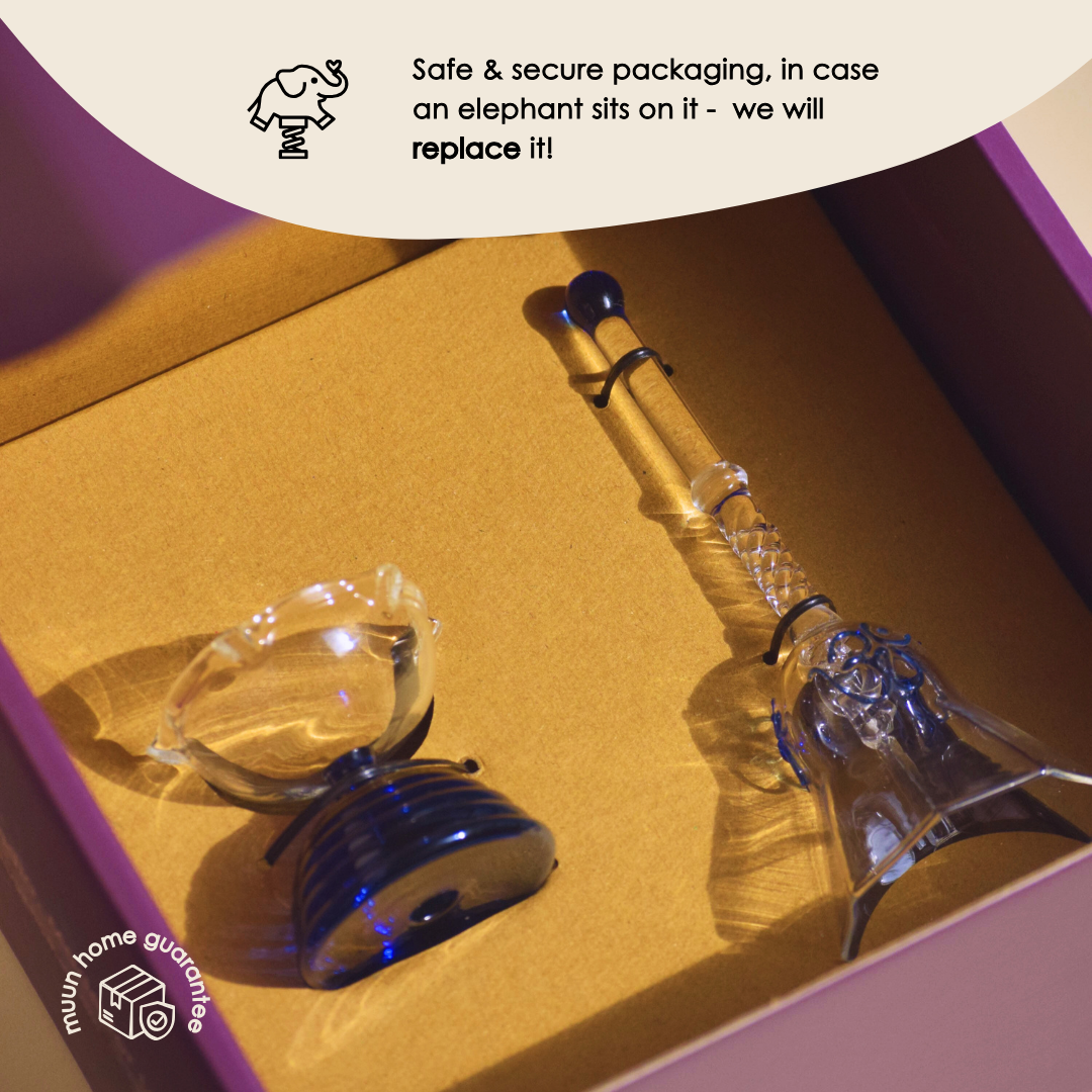 Muun Short Diya Gift Set - Short Diya and Ringing bell
