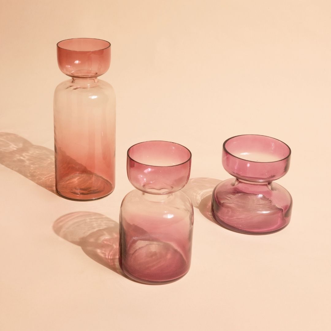 Tinted Glass Vases