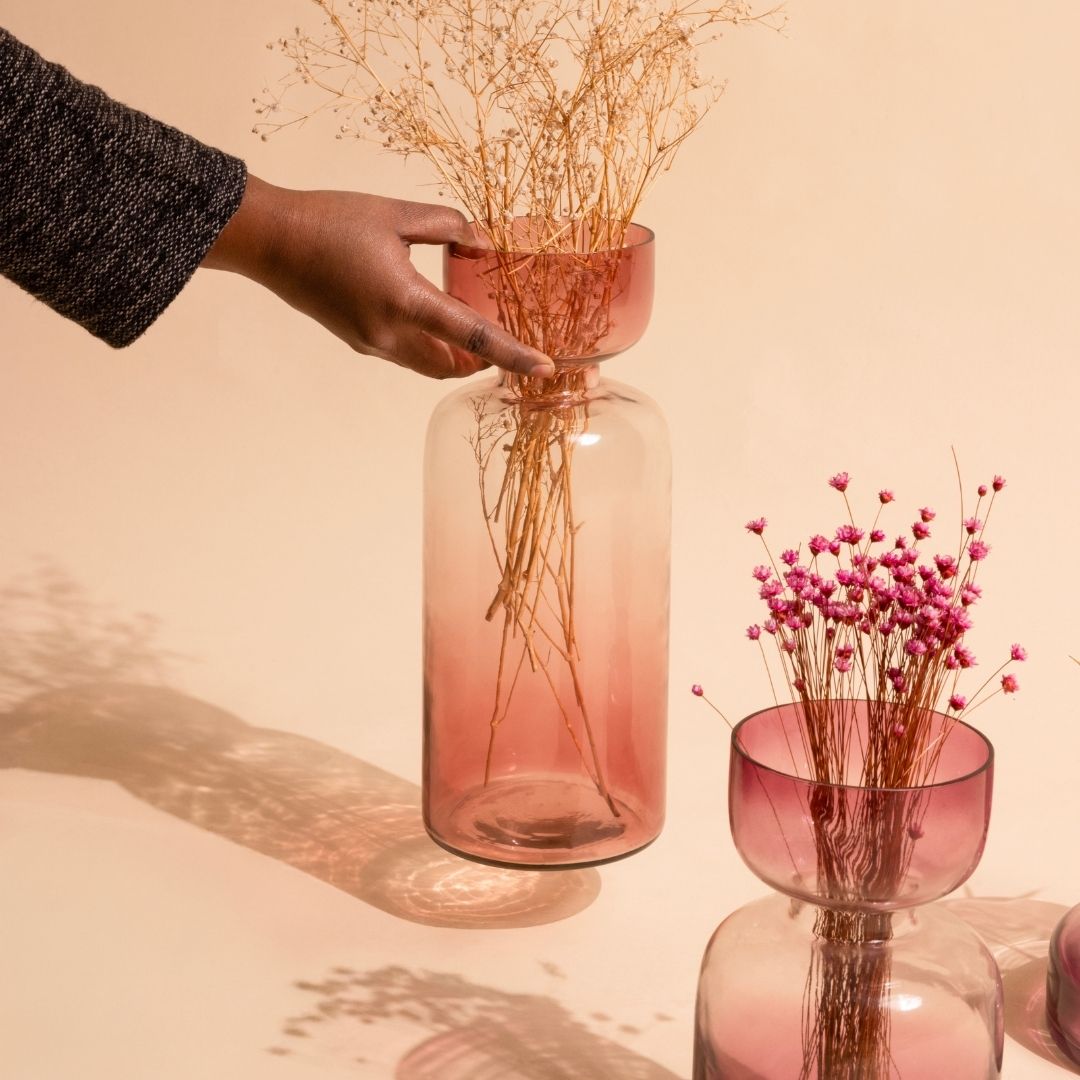 Tinted Glass Vases
