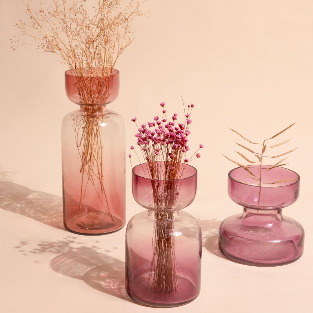 Tinted Glass Vases