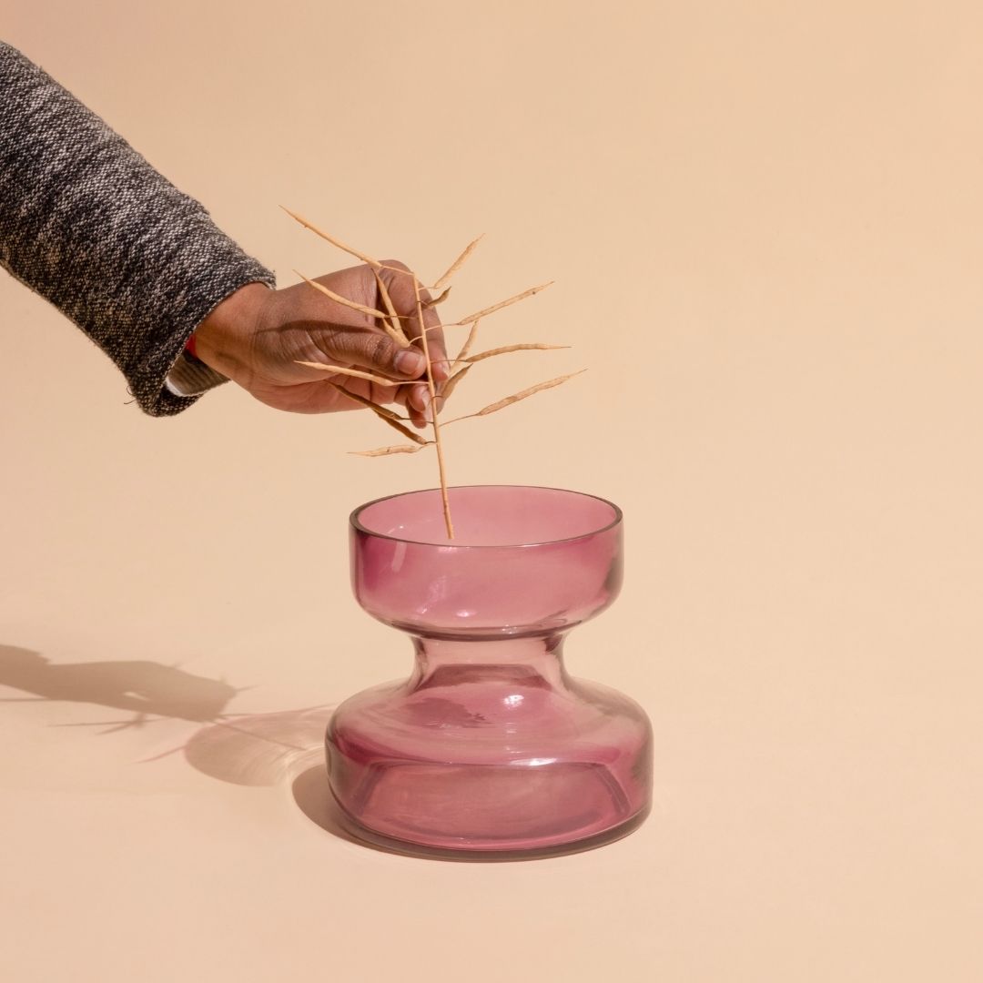 Lilac Glass Vase