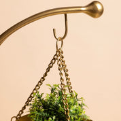 muun tripod planter - Gold and White Marble