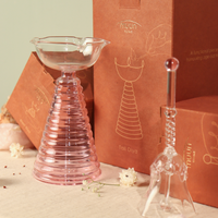 Muun Tall Glass Diya
