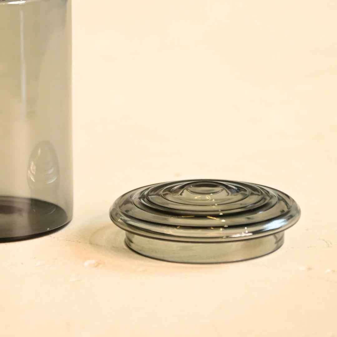 Coil Glass Carafe and set of 2 glasses