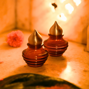 Muun Roli Chawal Kalash Set of 2