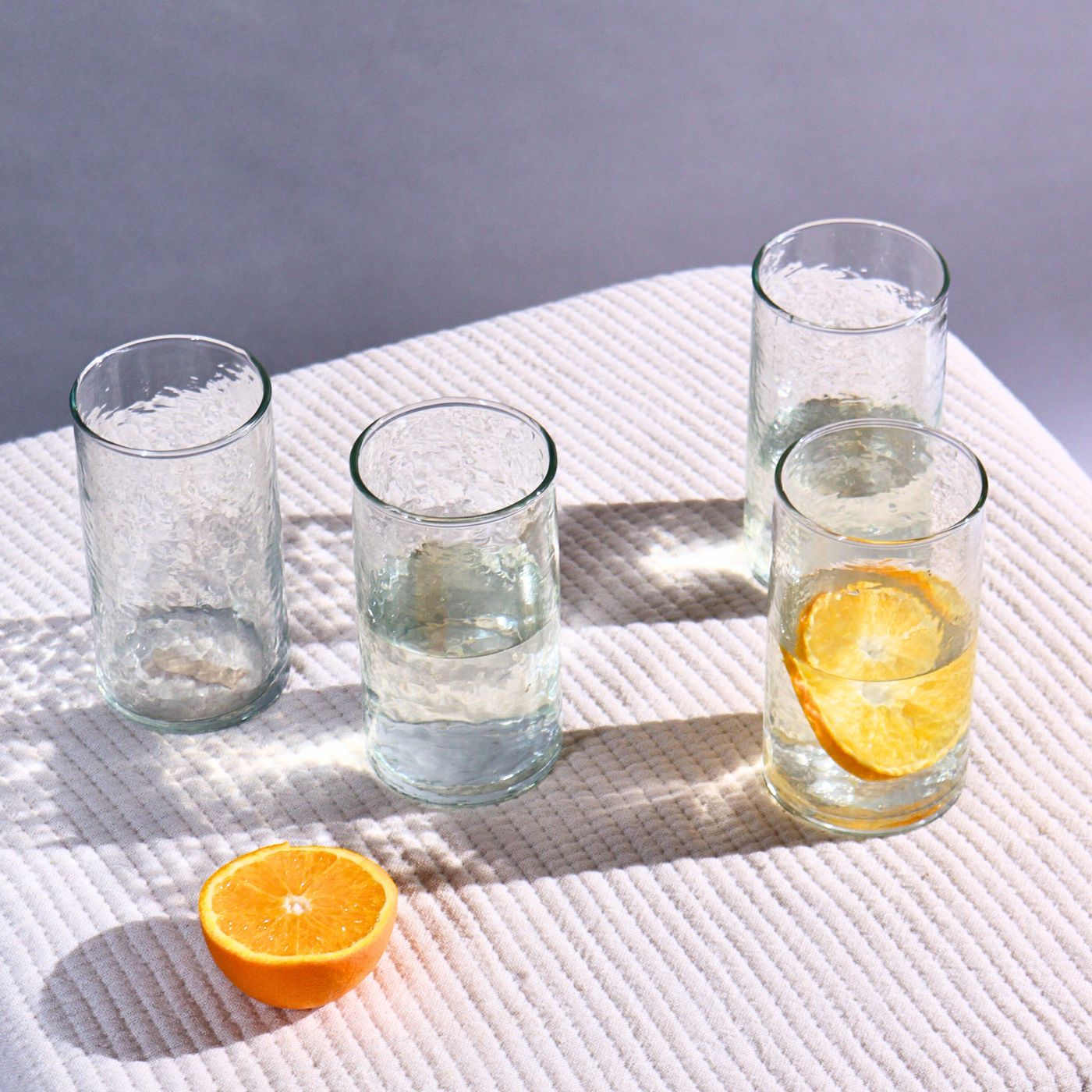 Hammered Glass Carafe