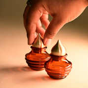 Muun Roli Chawal Kalash Set of 2