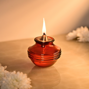 Muun Gift Box - Short Diya + Glass Bell + Kalash Collection