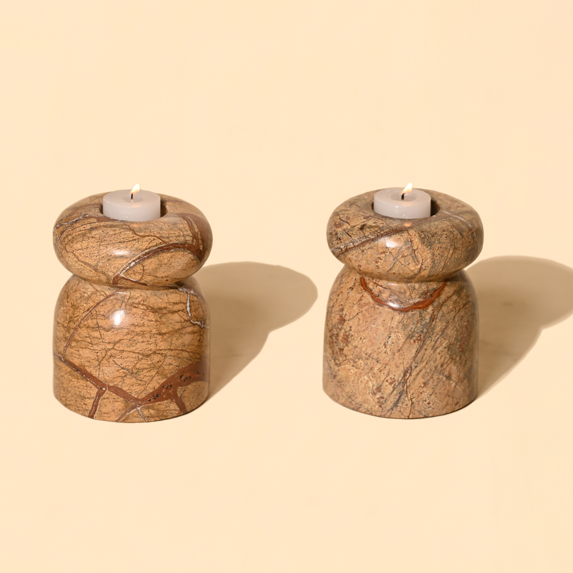 Astra Marble Tealight Candle Holder