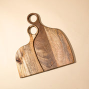 Wooden Yin-Yang Platter Set of Two
