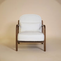 Elara Bouclé Armchair - White