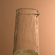 Frosted Hammered Glass Carafe