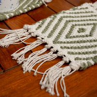 Handwoven Reversible Mug Rug
