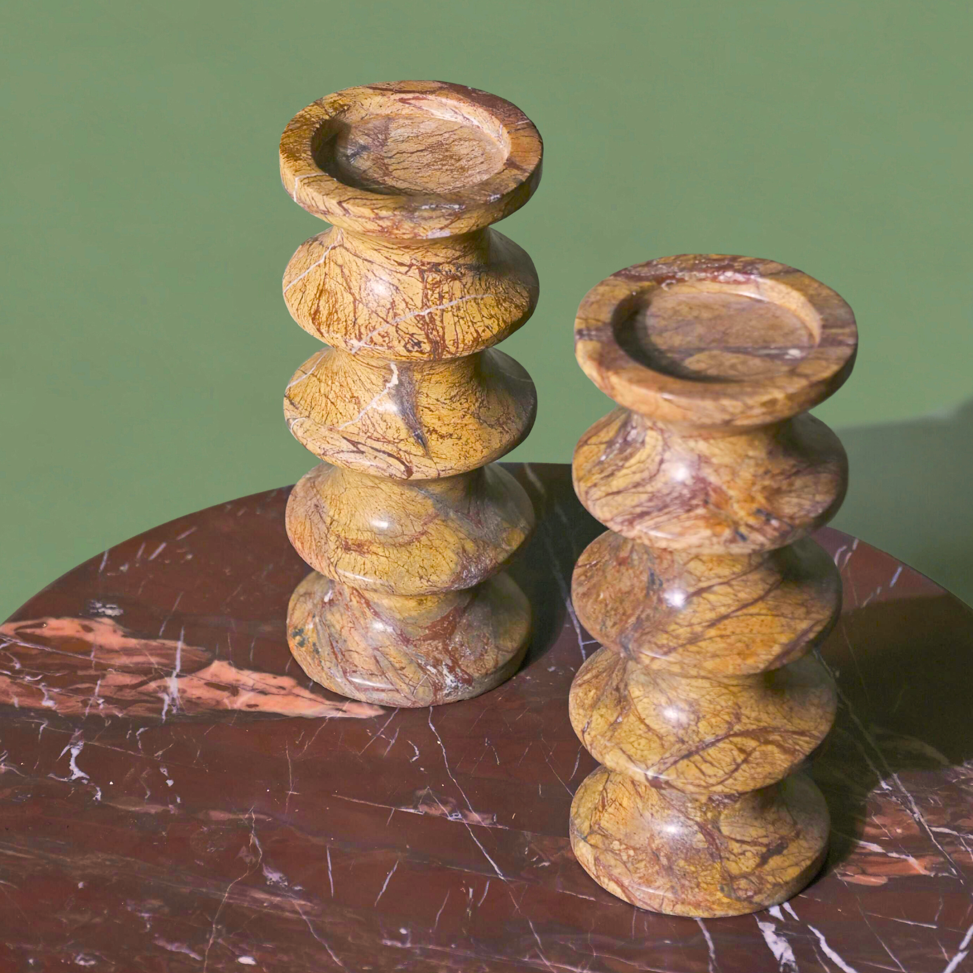 Astra Marble Candle Holders