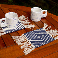 Handwoven Reversible Mug Rug