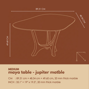 Maya Tables - Jupiter Marble