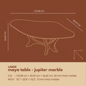 Maya Tables - Jupiter Marble