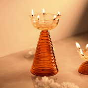 Tall Glass Diya