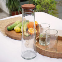Hammered Glass Carafe