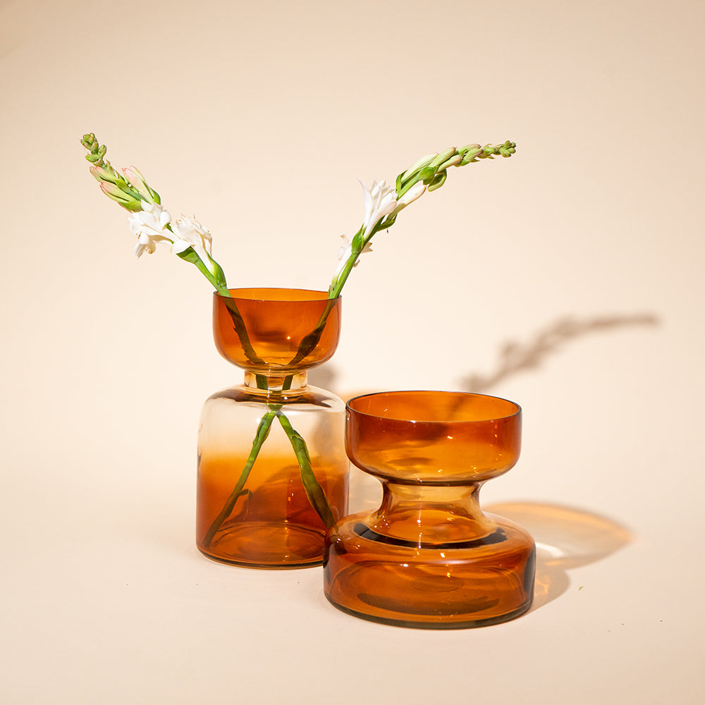 Tinted Glass Vases