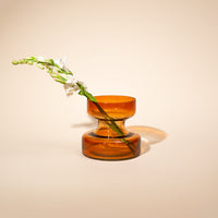 Haze Brown Glass Vase