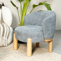 Eloise Chenille Chair - Grey