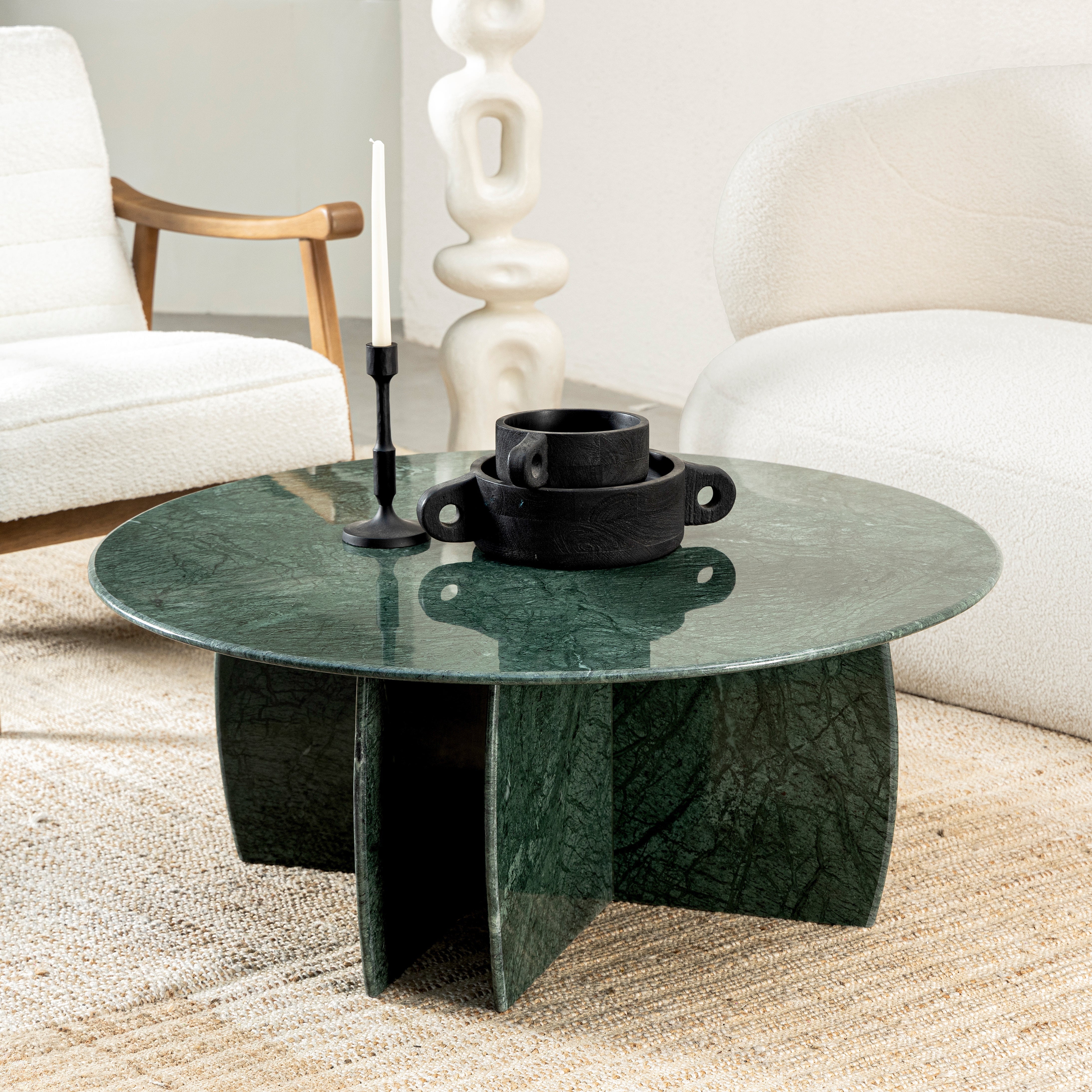 【Lrose】WTW　MARVERICKS COFFEE TABLE York Coffee Table With Marble Top And Metal Legs
