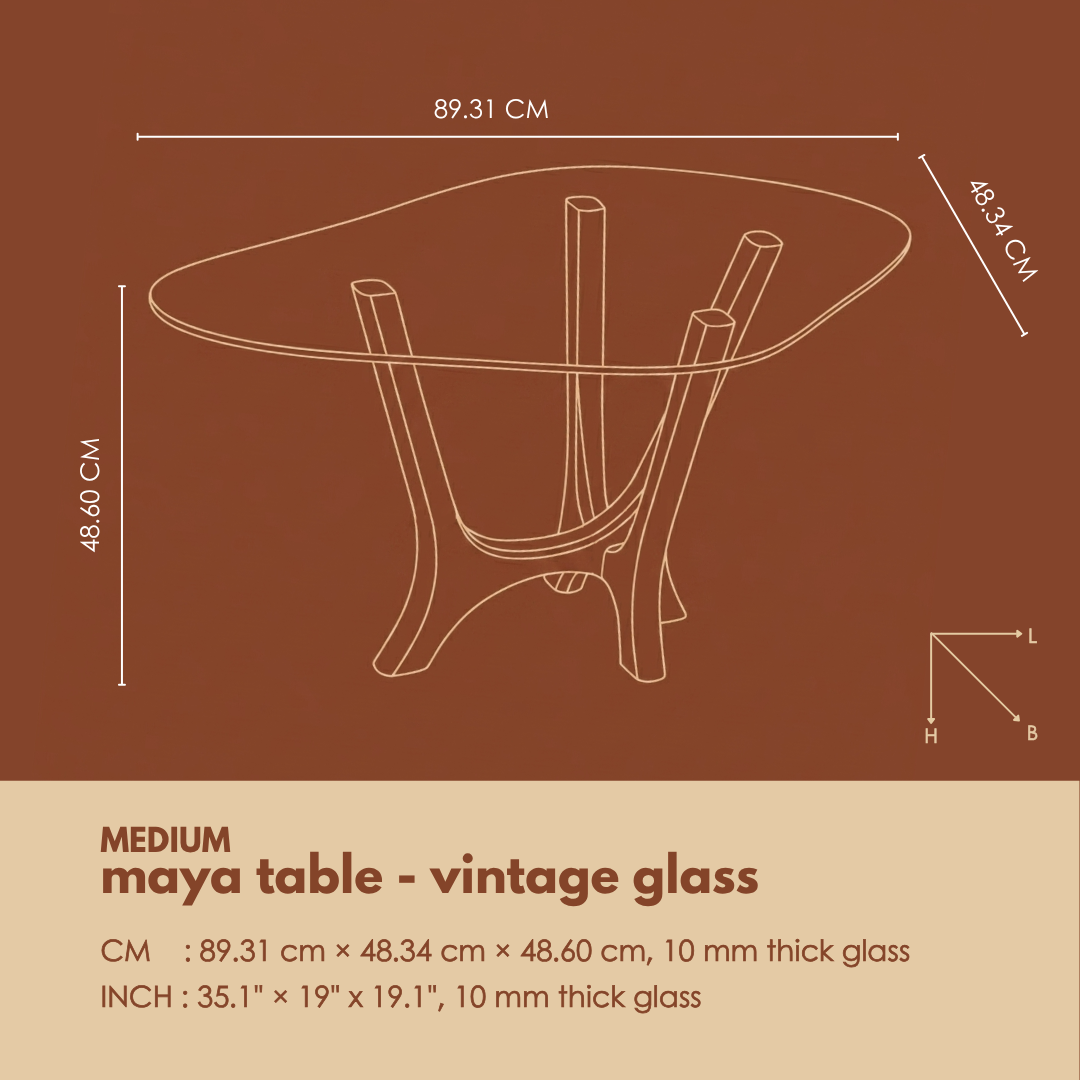 Maya Tables - Vintage Glass