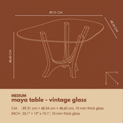 Maya Tables - Vintage Glass