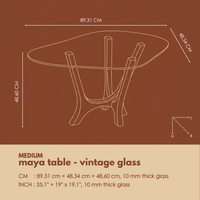 Maya Tables - Vintage Glass