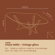 Maya Tables - Vintage Glass