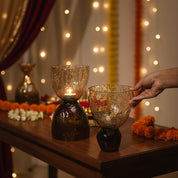 Ezra Textured Glass Decorative Object