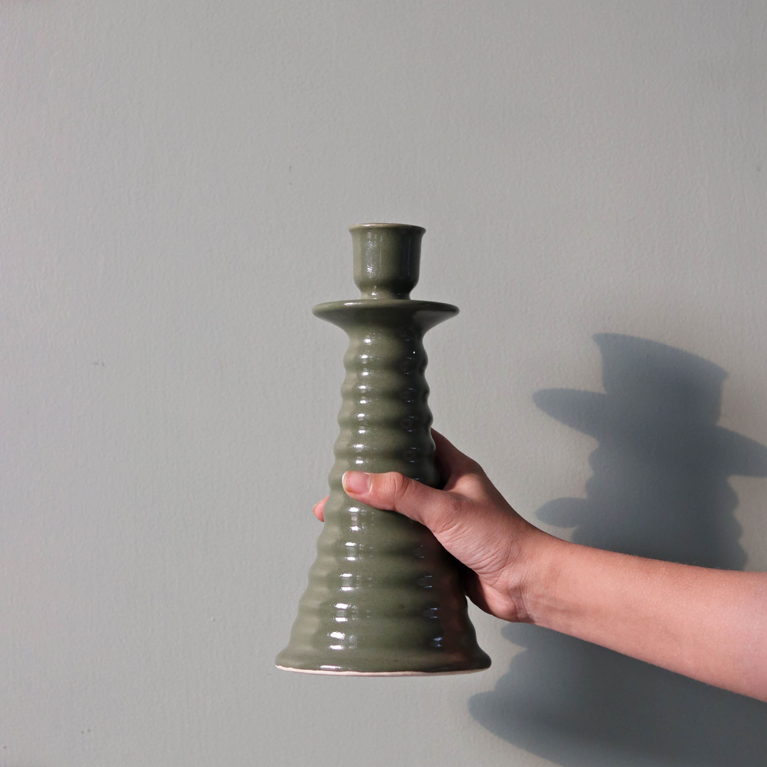 Ceramic Coil Candle Holder