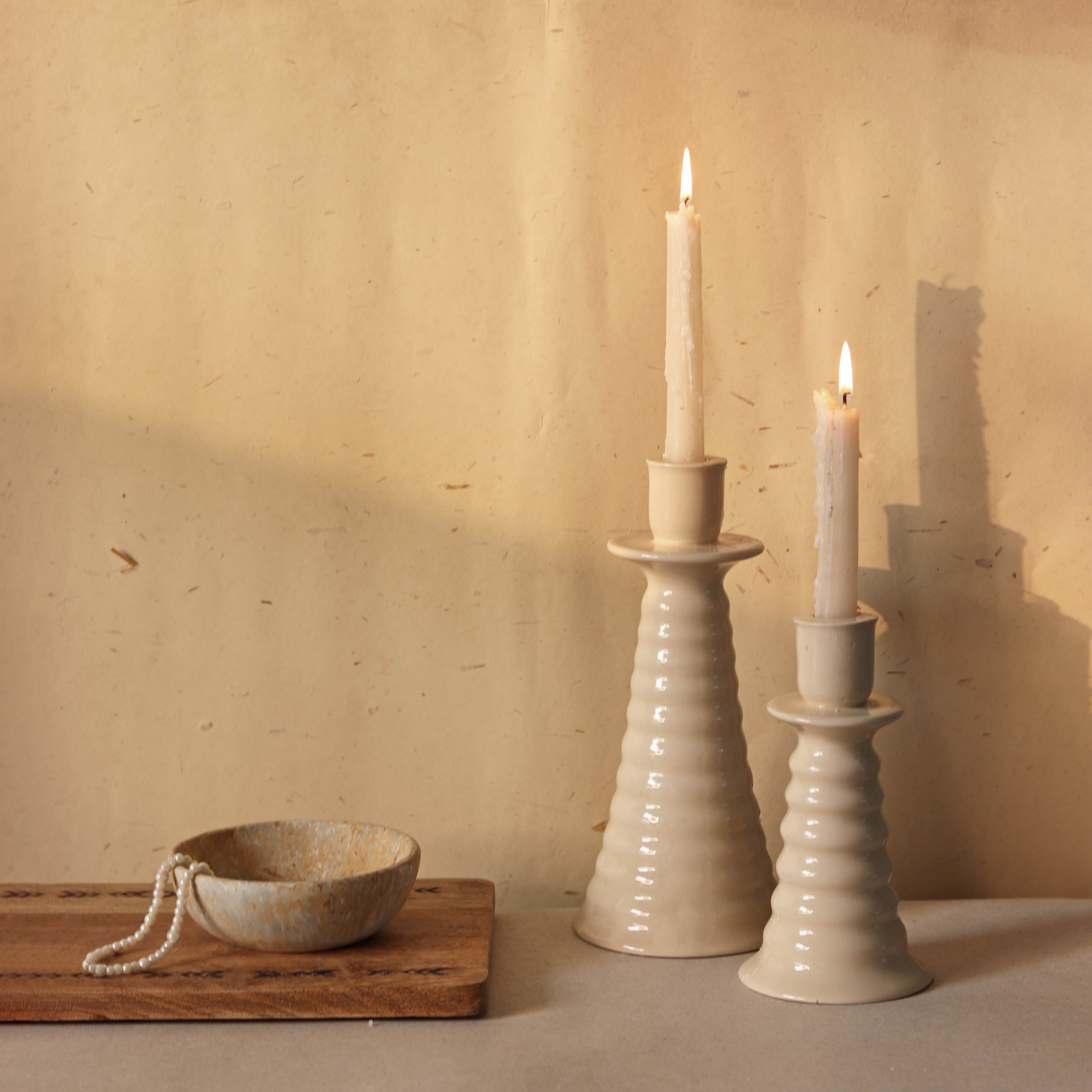 Ceramic Coil Candle Holder