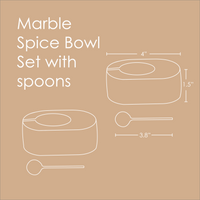 Marble Spice Bowls set of 2