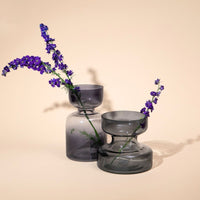 Slate Grey Glass Vase