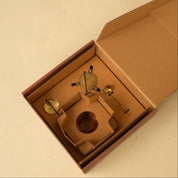 Ghee Dani with Spoon-Brass & Glass Ghee Pot
