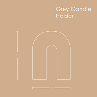 Grey Candle Holder Atheeva Designs 