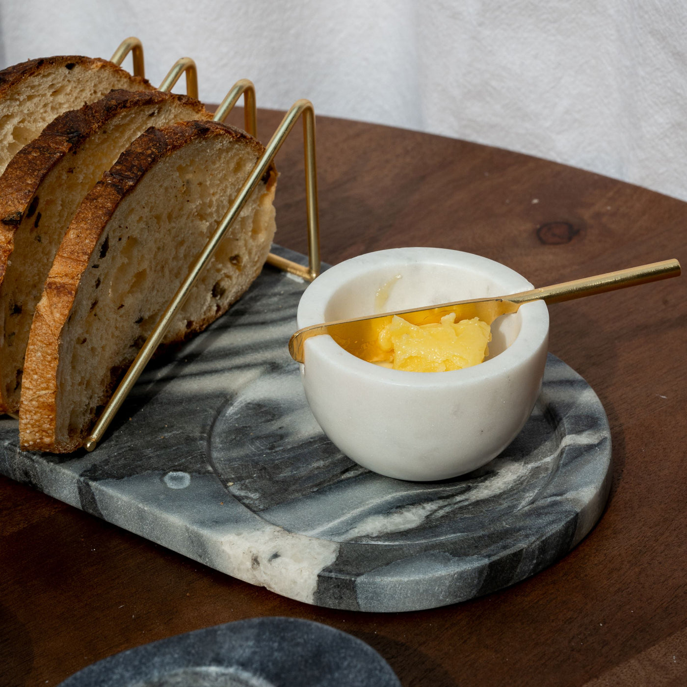 Grey marble Breakfast Tray Muun Home 